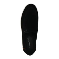 No Stress Zwarte suède loafers^Heren Loafers