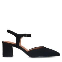 No Stress Zwarte suède slingbacks^DAMES Pumps|Slingbacks