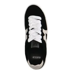 Manfield Zwarte suède sneakers^DAMES Sneakers